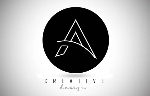Ein Letter Logo Monogramm Vektor Design. kreativ ein Buchstabensymbol mit Witz — Stockvektor