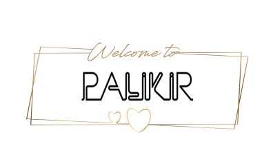 Palikir metin Neon yazı tipografi hoş geldiniz. Günlük için Word