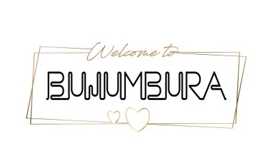 Hoşgeldiniz: Bujumbura metin Neon yazı tipografi için. L Word