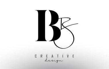 Minimalist tasarım ve el yazısıyla yazılmış bir BB logosu. Basit BB Simgesi. B harfiyle Yaratıcı Vektör İllüstrasyonu.