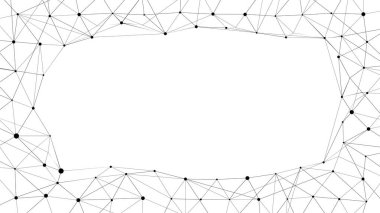 İnce çizgi soyut çerçeve yaptı