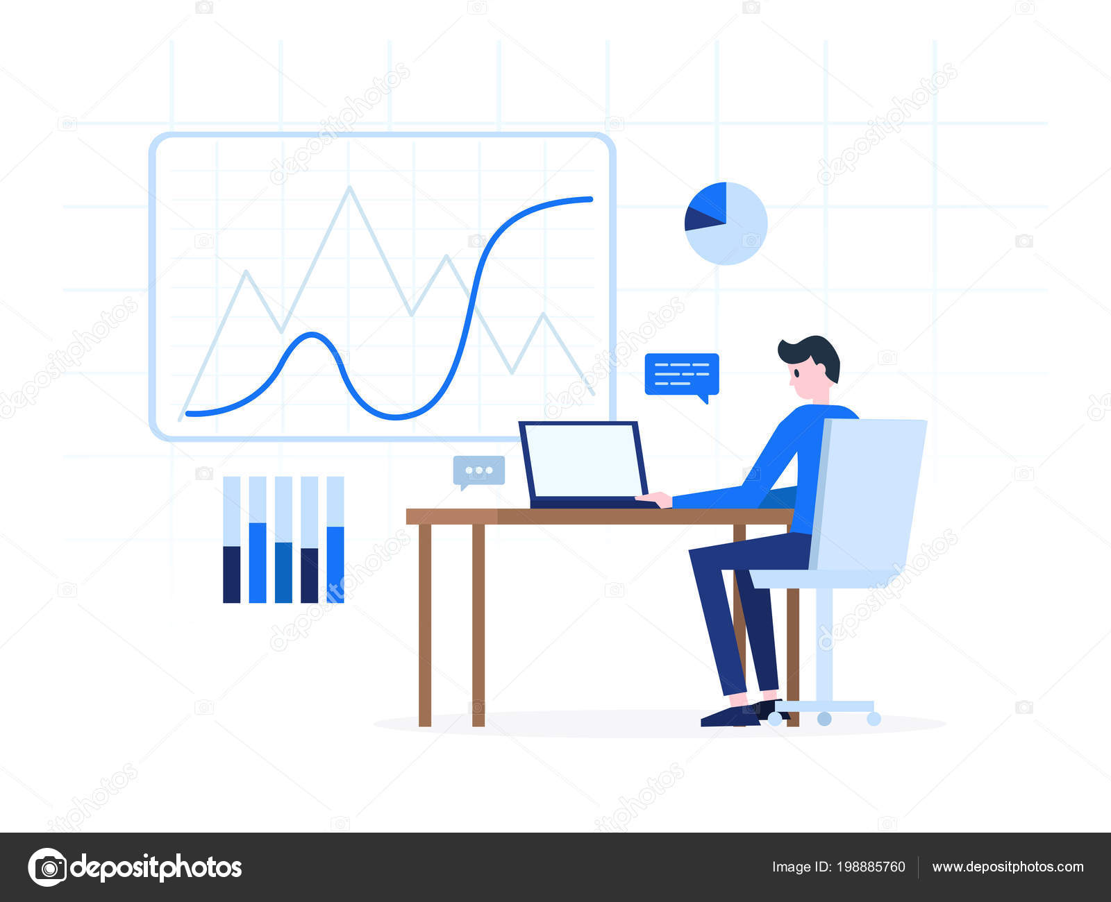 Cartoon man working with laptop Stock Vector Image by ©plahotya #198885760 Cartoon man working with laptop Stock Vector Image by ©plahotya #198885760