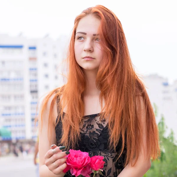 Lady with amazing hairstyle — Stock Photo, Image