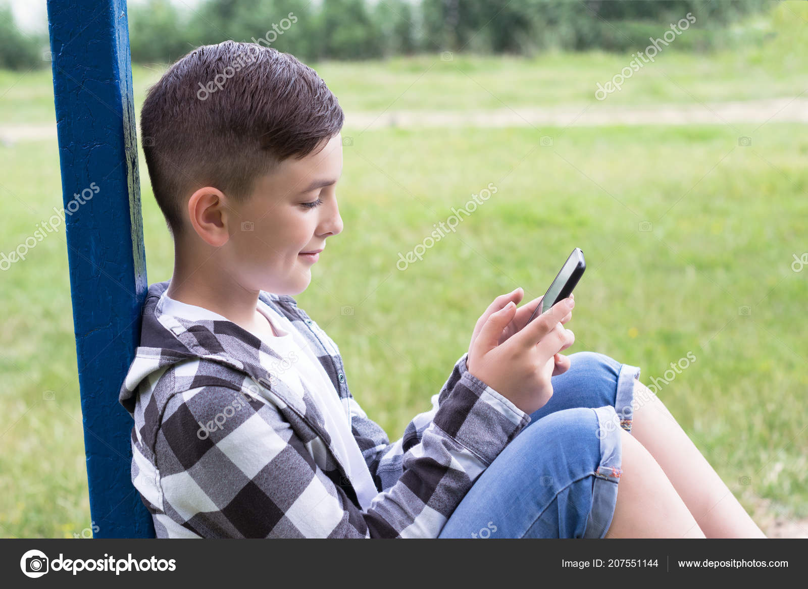 Boy With Stylish Haircut Stock Photo C Plahotya 207551144