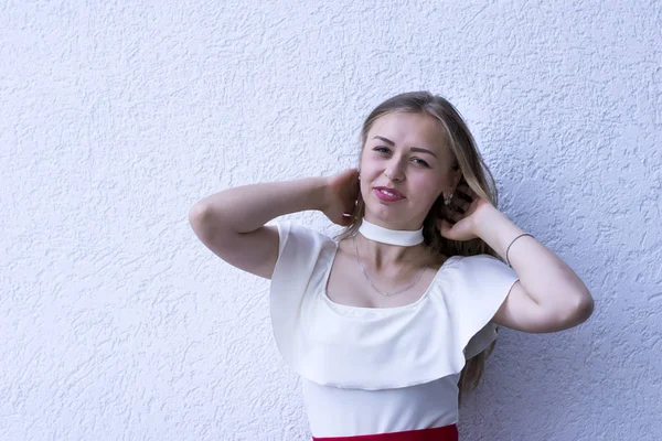 Açık havada şık bluz modeli