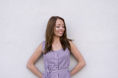 Mutlu güzel rüya kadın