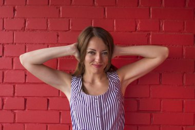 Karışık mutsuz kadın