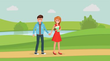 Park tarihte güzel Çift