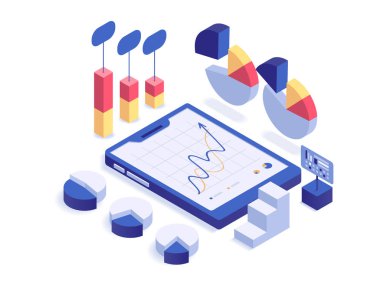 Veri görselleştirme illüstrasyon