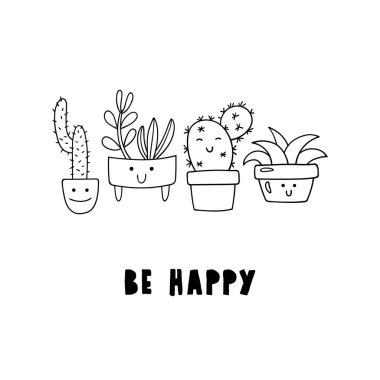succulents black and white clipart free vector eps, cdr, ai, svg vector