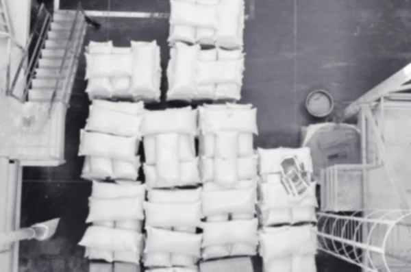 Κάτοψη Του Εργοστασίου Παραγωγής Συσκευασίας Μαύρο Και Άσπρο Εικόνας Μαλακό — Φωτογραφία Αρχείου