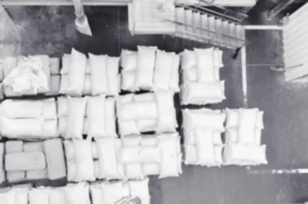 Puha Elmosódott Kép Csomagolva Factory Nézet Űrlap Egy Top Állateledel — Stock Fotó
