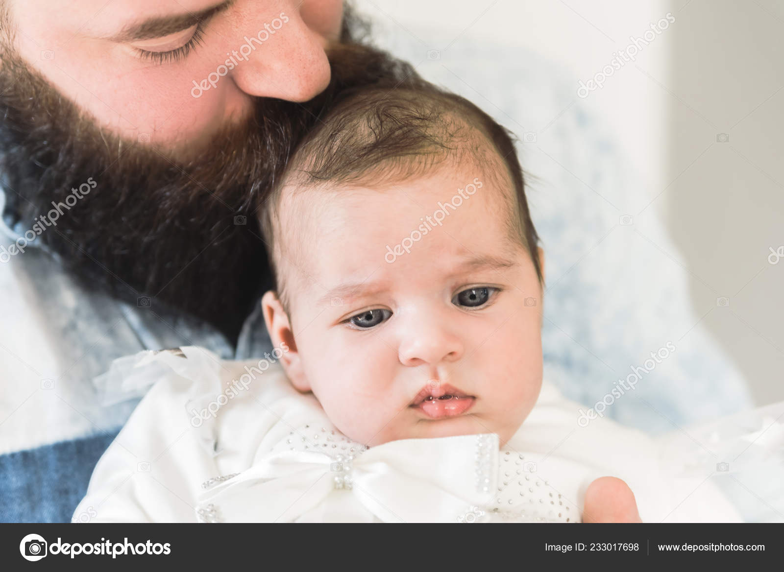 Father Holding Baby Girl Arms Family Love Concept Stock Photo Image By C Focusandblur
