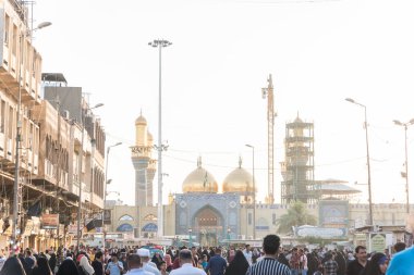Baghdad, Iraq - July 06, 2019: Shrine of Imam Musa al-Kadhim clipart