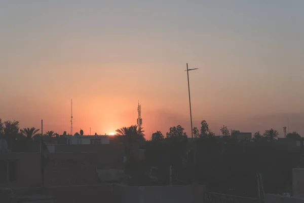 Bağdat Irak Temmuz 2019 Bağdat Gün Batımı Seyahat Kavramı — Stok fotoğraf