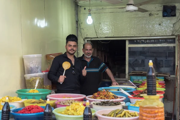 Baghdad Iraq June 2019 Sale Ready Meals Baghdad Légumes Multicolores — Photo