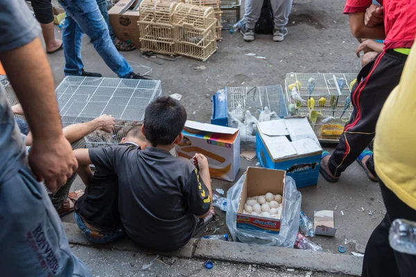 Irak Bagdad Iulie 2019 Doi Copii Mici Stau Pământ Vând — Fotografie, imagine de stoc