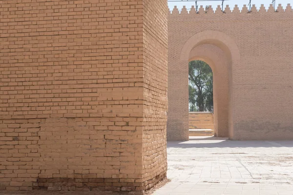 Вид Руины Прокхональной Улицы Древнего Вавилона Хилла Ирак — стоковое фото