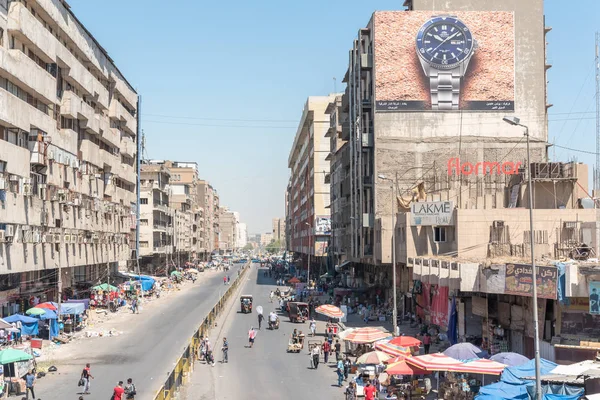 Iraq Baghdad Luglio 2019 Una Scena Strada Nella Capitale Irachena — Foto Stock