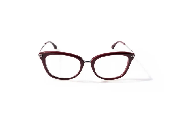 Krátkozraké Nebo Presbyopie Brýle Izolované Bílém Pozadí Myopia Koncept — Stock fotografie