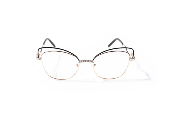 Okulary Krótkowzroczne Lub Prezbiopijne Izolowane Białym Tle Koncepcja Krótkowzroczności — Zdjęcie stockowe