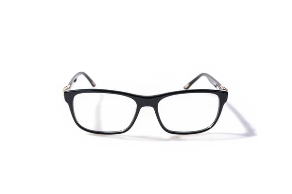 Óculos Visão Curta Presbiopia Isolados Sobre Fundo Branco Conceito Miopia — Fotografia de Stock