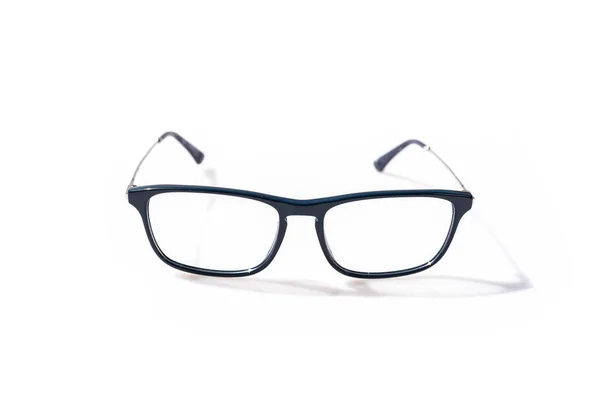Kortzichtige Presbyopie Bril Geïsoleerd Witte Achtergrond Myopia Concept — Stockfoto
