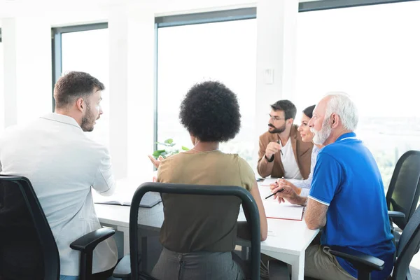 Business People Discussing Work Office Meeting — Stock Photo, Image