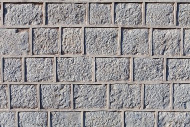 Çimento harcı ile graven taş bloklar veya tuğla yüzey