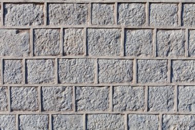 Graven stone blocks or bricks surface with cement grout clipart