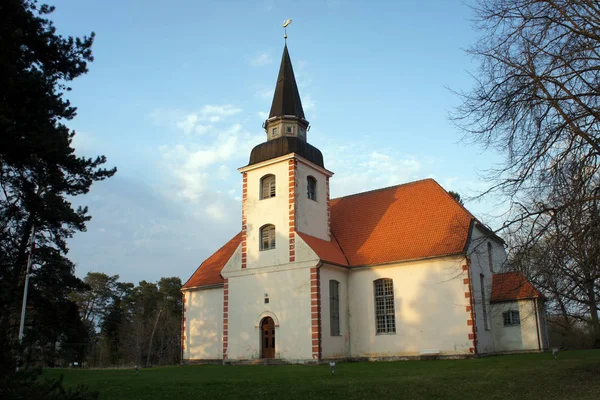 Liepupe Chiesa Evangelica Luterana Lettonia — Foto Stock