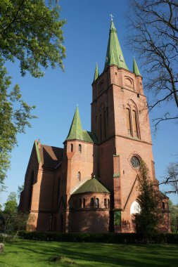 Kilise Saint Anne Kuldiga.Latvia.