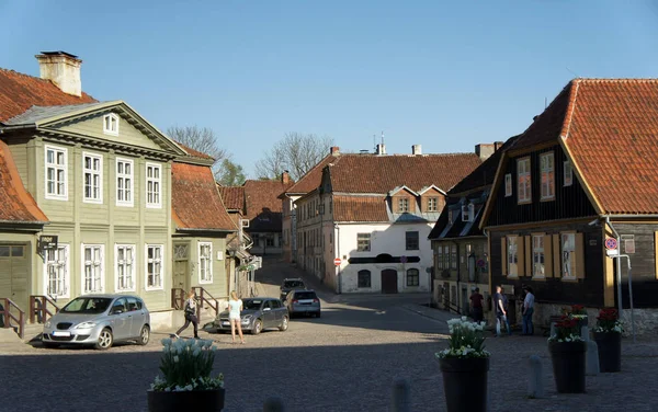 Kuldiga eski kasaba Letonya olduğunu.