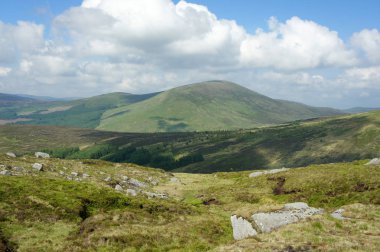 Tonelagee dağın Ireland.Wicklow.View.