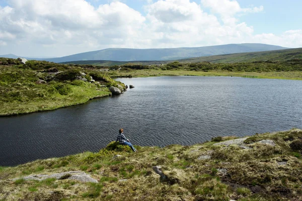 Lough Firrib.Small buzul Gölü, Wicklow Mountains.Ireland.