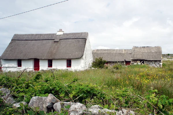 Bir İrlandalı köylü tipik bir konut sömürge geçmişte sırasında. Connemara.Ireland.