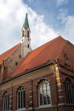 Mimari parçalara ayırması Eski Riga.Latvia.