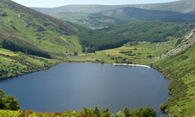 Lake Dan.Wicklow Mountains.Ireland kuzeyinde.