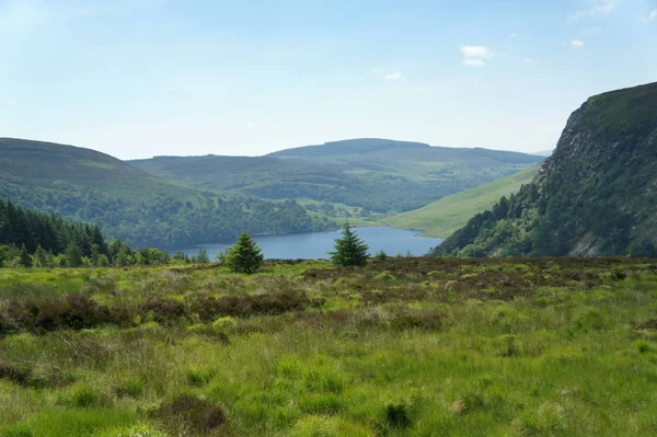 Wicklow Mountains.Lough Tay.Ireland yaz aylarında.