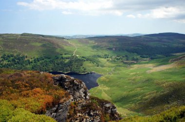 Wicklow Mountains.Ireland.View Luggala dağ dan manzaralar.