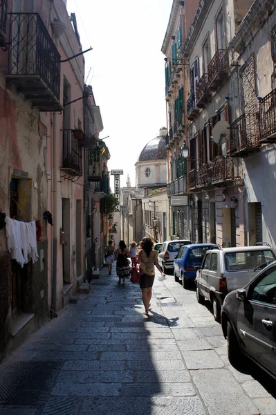 Cagliari.Sardinia.Italy eski sokakta.