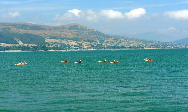 Carlingford Lough renkli kayaklar.