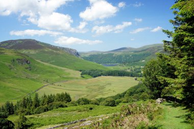 Manzara Ireland.Wicklow Dağları.