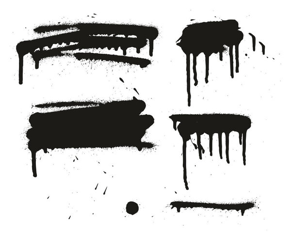 Абстрактные векторные фоны, линии и капельницы, набор 02
