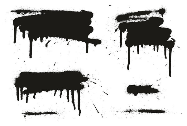 Абстрактный набор векторных фонов, линий и капель 04
