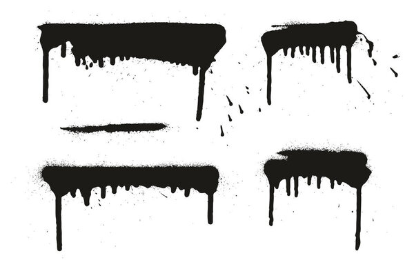 Абстрактные векторные фоны, линии и капельницы, набор 09
