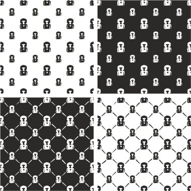 Boxer Avatar Freehand Big & Small Dikişsiz Desen Seti