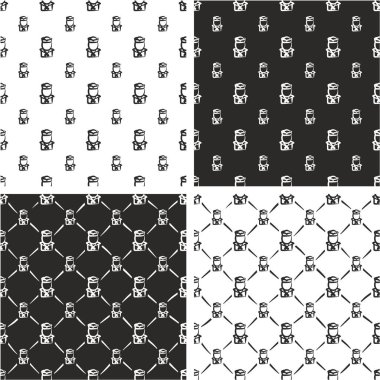 Sailor Avatar Freehand Büyük & Küçük Dikişsiz Desen Seti