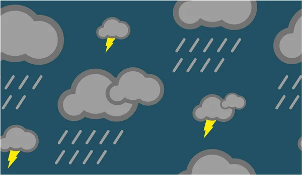 Simplu Stormy Sky fără sudură Vector model sau fără sudură Vector Bac — Vector de stoc