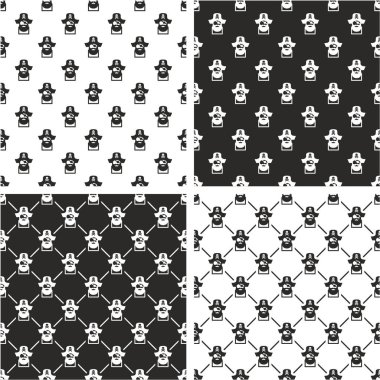 Korsan Kaptan Avatar Dikişsiz Desen Seti